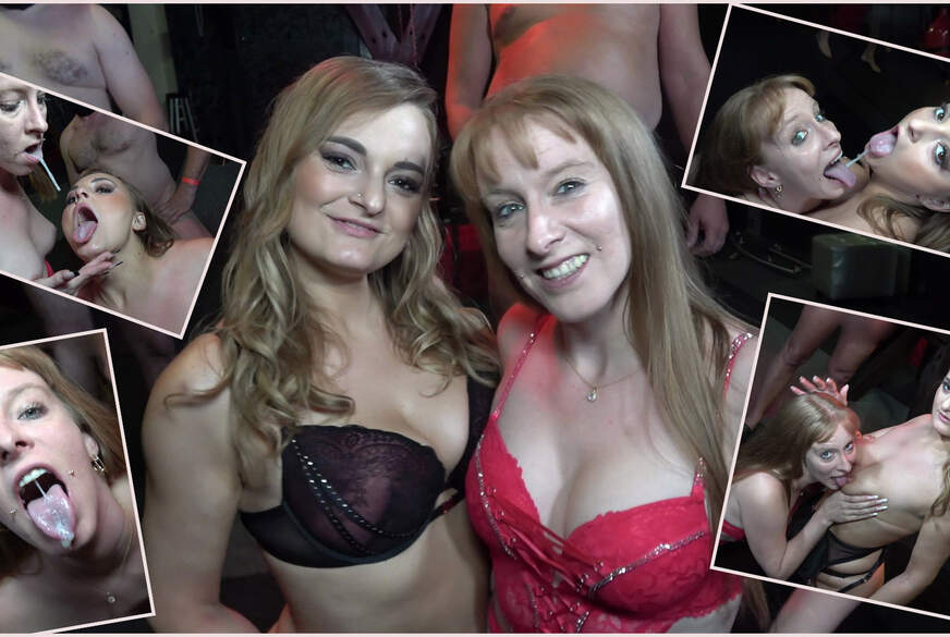 PennyPayne: Penny Payne und Lina Mila zusammen auf einer AO B******gsparty
