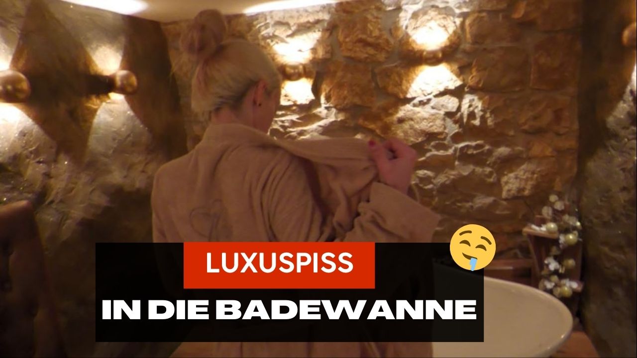 Luxuspiss in die Badewanne Ich bin in Nürnberg im Apartment angekommen,als ich diese Luxus-Badewanne sah. Die musste ich direkt mit meinem köstlichen Natursekt einweihen.Lass gerne ein Feedback in den Kommentaren da, wenn dir das Video gefallen hat.