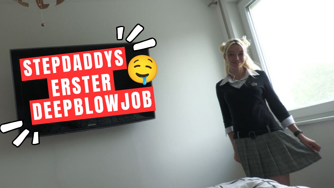 Stepdaddys erster Deepblowjob Ich habe meine Tanzstunde ausfallen lassen, da meine Mama nicht im Haus war und ich unbedingt die Chance nutzen wollte, um meinen Stiefvater mit einem geilen Deepblowjob überraschen wollte. Ich hatte erst bedenken, das er das Angebot nicht annimmt, aber da konnte er nicht nein sagen. Am Ende gab es noch eine sehr geile Ladung für mich, hat sich dann auch gelohnt, das Tanzen dafür ausfallen zu lassen. Wie hättest Du an seiner Stelle reagiert?
