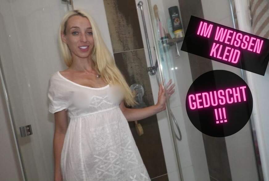 CremeDeLaCreme: Im weißen Kleid geduscht