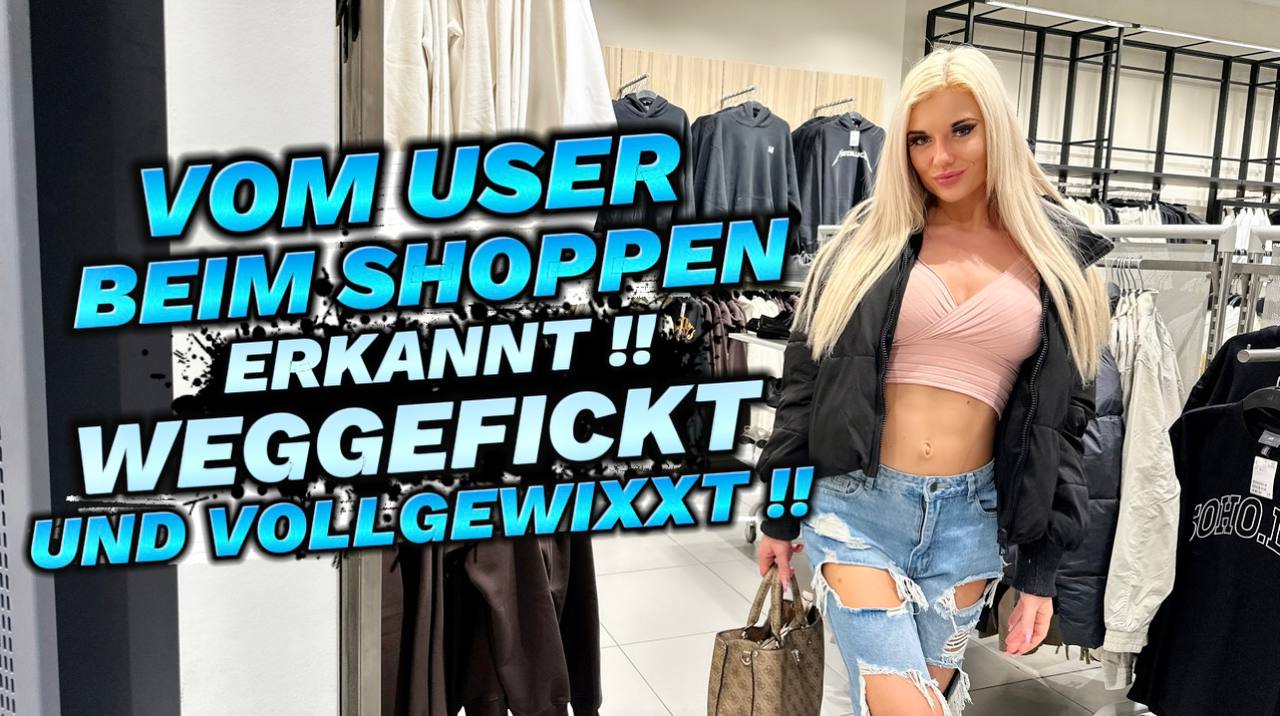 VOM USER BEIM SHOPPEN ERKANNT!! WEGGEFICKT UND VOLLGEWIXXT!! Als ich letztens shoppen war, quatscht mich auf einmal so ein Typ von hinten an, weil er mich erkannt hatte  Auf jeden Fall hat er die ganz schöne große Klappe, dass er einen Riesenschwanz hätte und richtig gut ficken könnte.  Aber das sagen sie ja alle immer und dann steckt nichts dahinter… Da ich gerade zum Content drehen in der Stadt unterwegs war, dachte ich, na warum testen wir ihn nicht einfach mal? Vielleicht hat er ja wirklich was drauf  Also hab ich ihn mit in meine Unterkunft genommen und wir haben mal seinen ersten Porno gedreht  Findest du er hat Material, mein Drehpartner zu werden??  