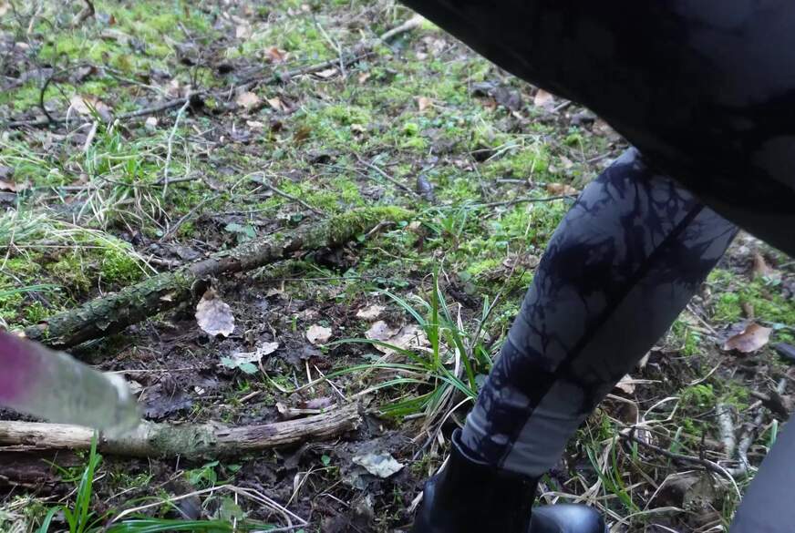 D***y Dildo Ritt im Wald von cocolucy pic4