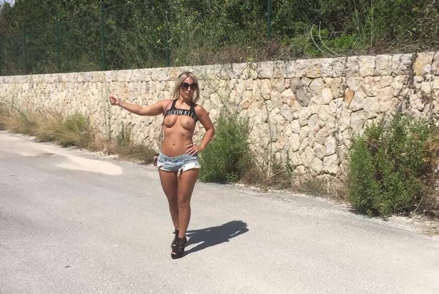 JuliettaSanchez: Per Anhalter d**********t! So komme ich auch auf meine Kosten!