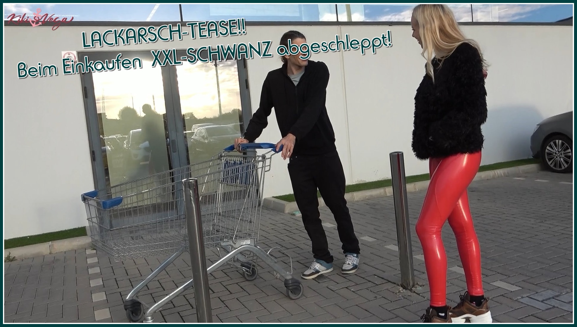 Ich hab ja so richtig geile neue rote Lackleggings und mit denen muss ich ja nun auch endlich mal los, da kam ich auf die Idee zum Supermarkt zu gehen.  Mit dem geilen Lackarsch dauerte es auch nicht lange  bis ich einen freiwilligen gefunden habe!   Sein Monster-FICKPRÜGEL  ist sofort hart geworden bei dem Arsch. Ich habe mich schön in allen Stellungen durchnehmen lassen.  Und schaue dir mal an wo seine Ficksahne gelandet ist.   Hättest du mich auch geil durchgenommen und mich vollgesaut?