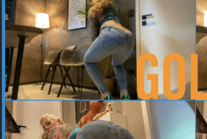 SteffiBlond: GOLDEN jeans  HEISSER HOWER IN DIE B**sJEANS