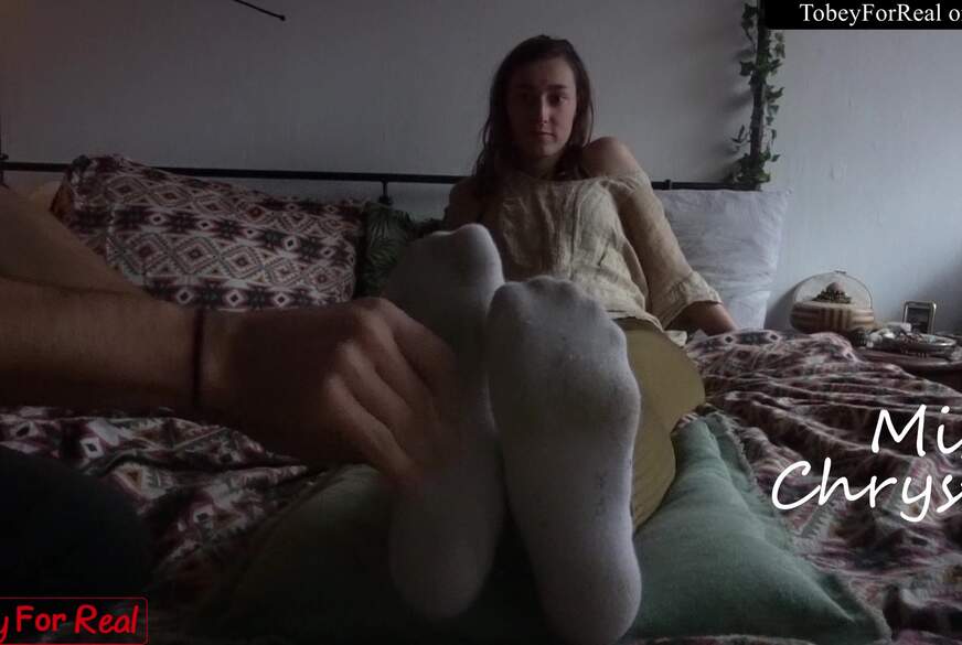 Misty White Ankle Socks and Barefoot Massage von TobeyForReal pic1