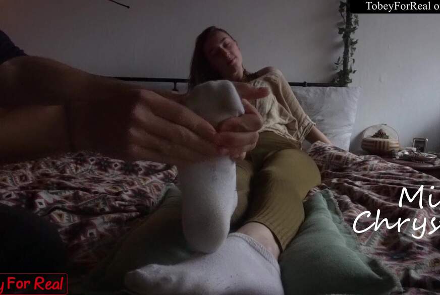 Misty White Ankle Socks and Barefoot Massage von TobeyForReal pic2