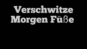 Verschwitzte Morgen Füße