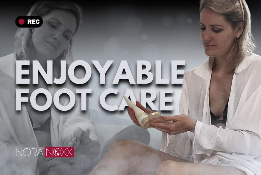 NoraNoxx: Enjoyable foot care to j**k off