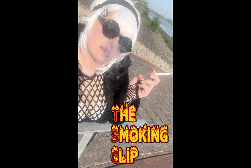 TheMillers2024: Hot disco girl smoking by the water