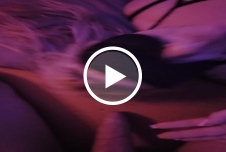 Late Night Session Reife Frauen Tattoos Blond Frau-Mann Blowjob Nahaufnahme 