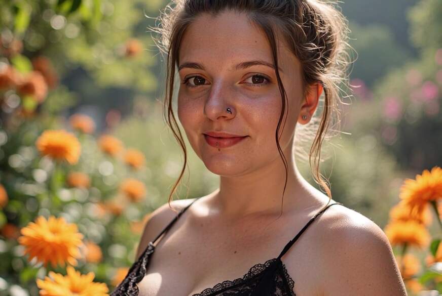 Zerzauste Haare, Spitze auf der Haut und ein Blick, der sagt von KinkyBoobyAngel