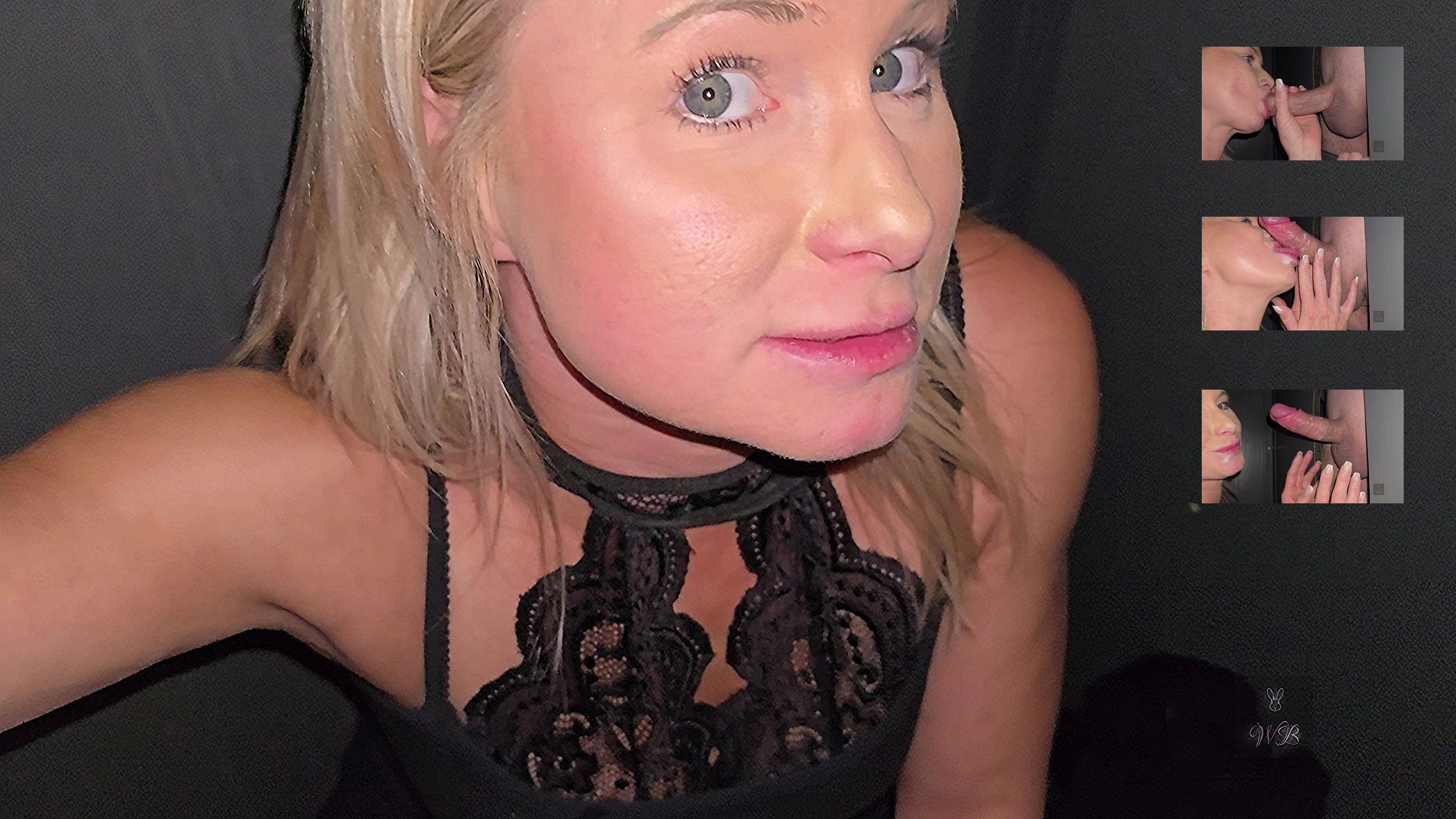 Meine erste GloryHole Erfahrung im Pornokino! Einem Fremden geblasen und sein Sperma im Gesicht Die Luft im Pornokino ist dick und erfüllt von den leisen Geräuschen aus den Lautsprechern und dem Stöhnen aus anderen Kabinen. Mein Herz klopft, als ich die kleine, dunkle Kabine betrete und die Tür hinter mir schließe. Vor mir ist das Loch in der Wand, dunkel und vielversprechend. Schnell kniete ich mich nieder, mein Blick auf die leere Öffnung gerichtet.

Dann höre ich ein Rascheln auf der anderen Seite, und kurz danach schiebt sich ein harter, unbekannter Schwanz durch das Loch. Mein Atem stockt. Das ist der Moment. Ich lehne mich vor, schließe die Augen und nehme ihn langsam in meinen Mund. Er fühlt sich fremd und aufregend an, während ich meine Lippen um ihn schließe und ihn tiefer sauge. Ich spüre, wie er sich in meinem Mund verhärtet, höre sein gedämpftes Stöhnen durch die Wand. Sein Rhythmus wird schneller, härter, und dann zieht er sich abrupt zurück. Einen Sekundenbruchteil später spüre ich die erste heiße Ladung auf meiner Wange, gefolgt von weiteren 