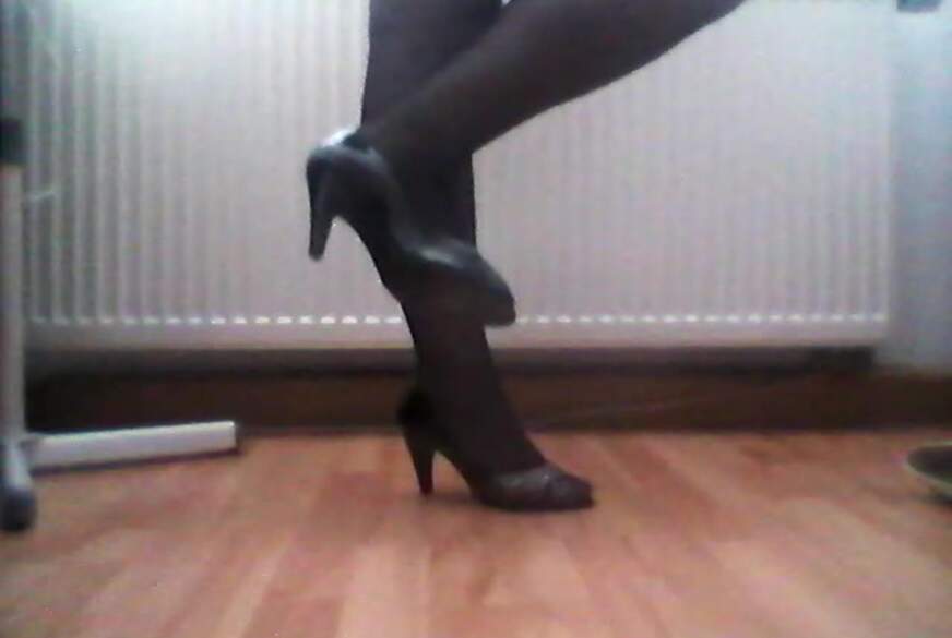 Ladyloub**y: Schwarze Schuhe mit Glitzer ....