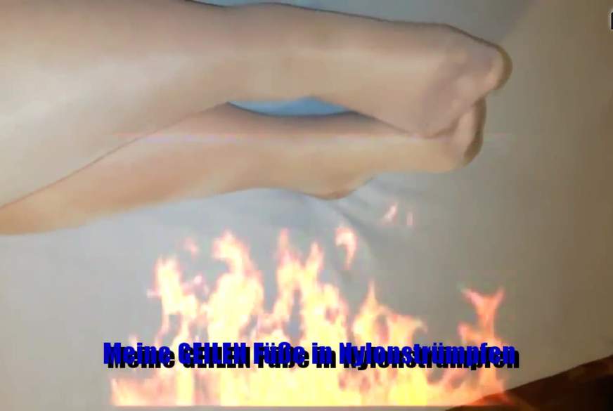 BBW-S******e69: Feine helle Kniestrümpfe ** Nylonfetisch **