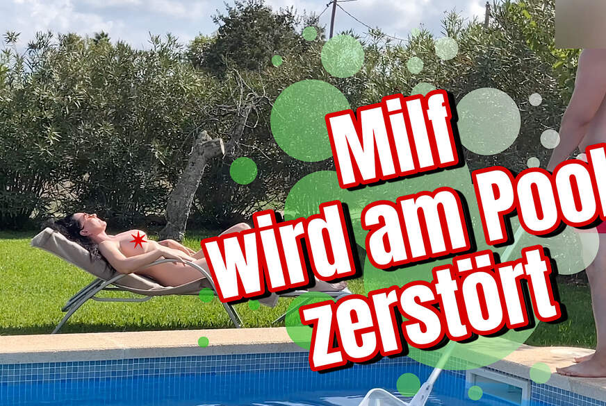 MILF wird am Pool zerstört von Malina-Lay