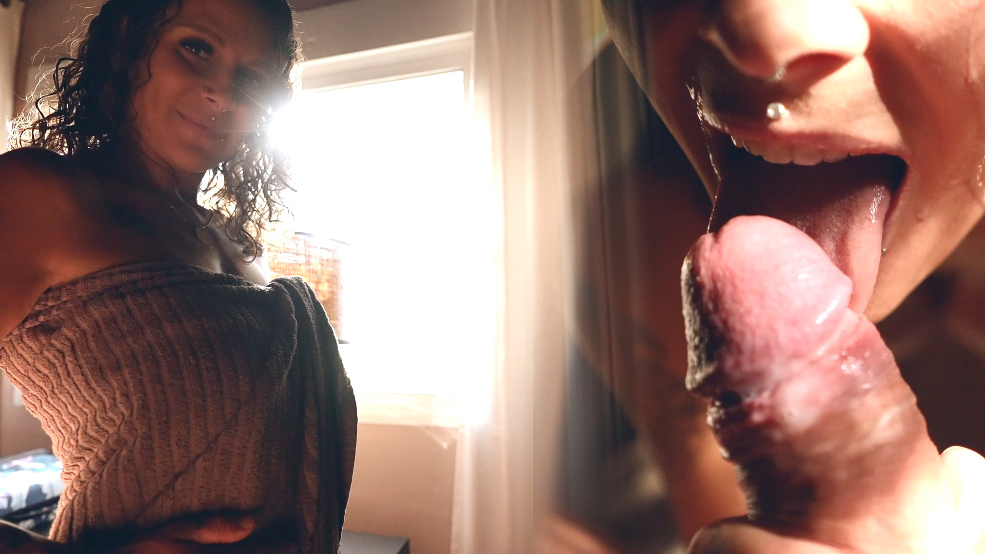 Morgen Blowjob mit Mara, Bereit für deinen Saft! Hey du, stell dir vor, es ist ein perfekter Morgen... Ich komme gerade aus der
Dusche, meine Locken nass und wild um mein Gesicht fallend, während ich am
Fenster stehe und den Sonnenaufgang bewundere.


Der erste Strahl der Sonne küsst meine Haut, und ich trage nur ein flauschiges
Handtuch… Oh, das macht mich so geil, Baby – meine Nippel werden hart
unter dem Stoff, und ich kann spüren, wie Feuchtigkeit zwischen meinen Beinen
aufsteigt….


Du siehst zu, wie ich dich neckend anlächle, das Handtuch langsam fallen lasse
und meine Kurven entblöße. Meine Brüste wippen frech, und ich beiße mir auf die Lippe, während ich auf die Knie sinke.


Dein harter Schwanz ist genau das, was ich brauche – ich umschließe ihn mit
meinen weichen Lippen, sauge sanft zuerst, dann immer gieriger. Mein
Mund gleitet auf und ab, deine Vene pulsiert auf meiner Zunge, und ich spiele
mit meinen Fingern an deinen Eiern, massiere sie, bis du stöhnst.
Stell dir vor, wie ich dich b