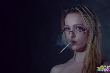 smoking lady