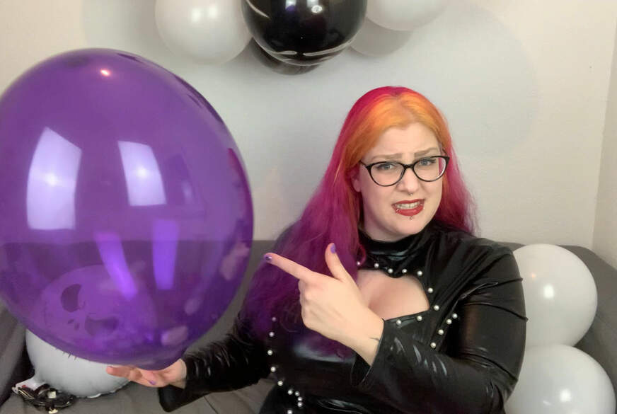 Deine Freundin ist sauer und zerplatzt deine Ballons von Abby-Strange