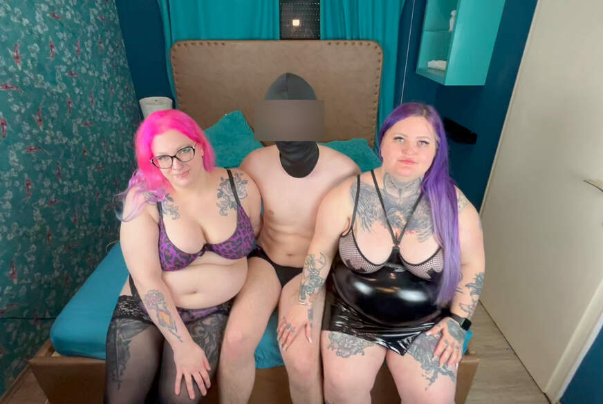 B**wjob und H*****b von zwei BBWs von Abby-Strange