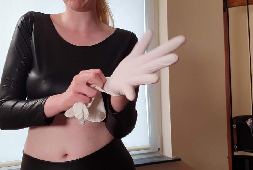 Ölige Latex Handschuh Massage von Lisa-s**k