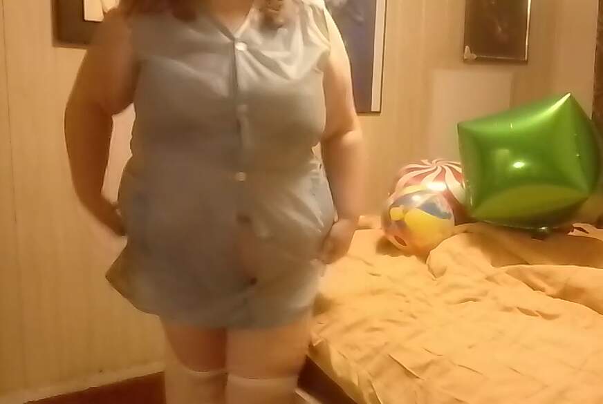 ich bin deine Nylonkittel W**********e TITTEN F***e Kittel von tammara28