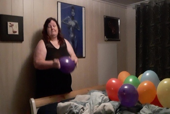Geile Luftballons an mir reiben