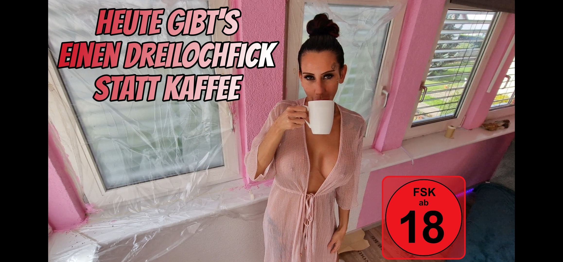 Heute gibts einen Dreilochfick statt Kaffee Neulich bei den Renovierungsarbeiten, hatte ich einfach spontan bock auf einen geile Fick ... Kurz abgecheckt Schwanz hart gemacht und direkt schön mich in alle Drei Löcher ficken lassen. Geil abgespritzt, arbeitet es sich doch bestimmt entspannter weiter. #highheels #nackt #Dreilochstute