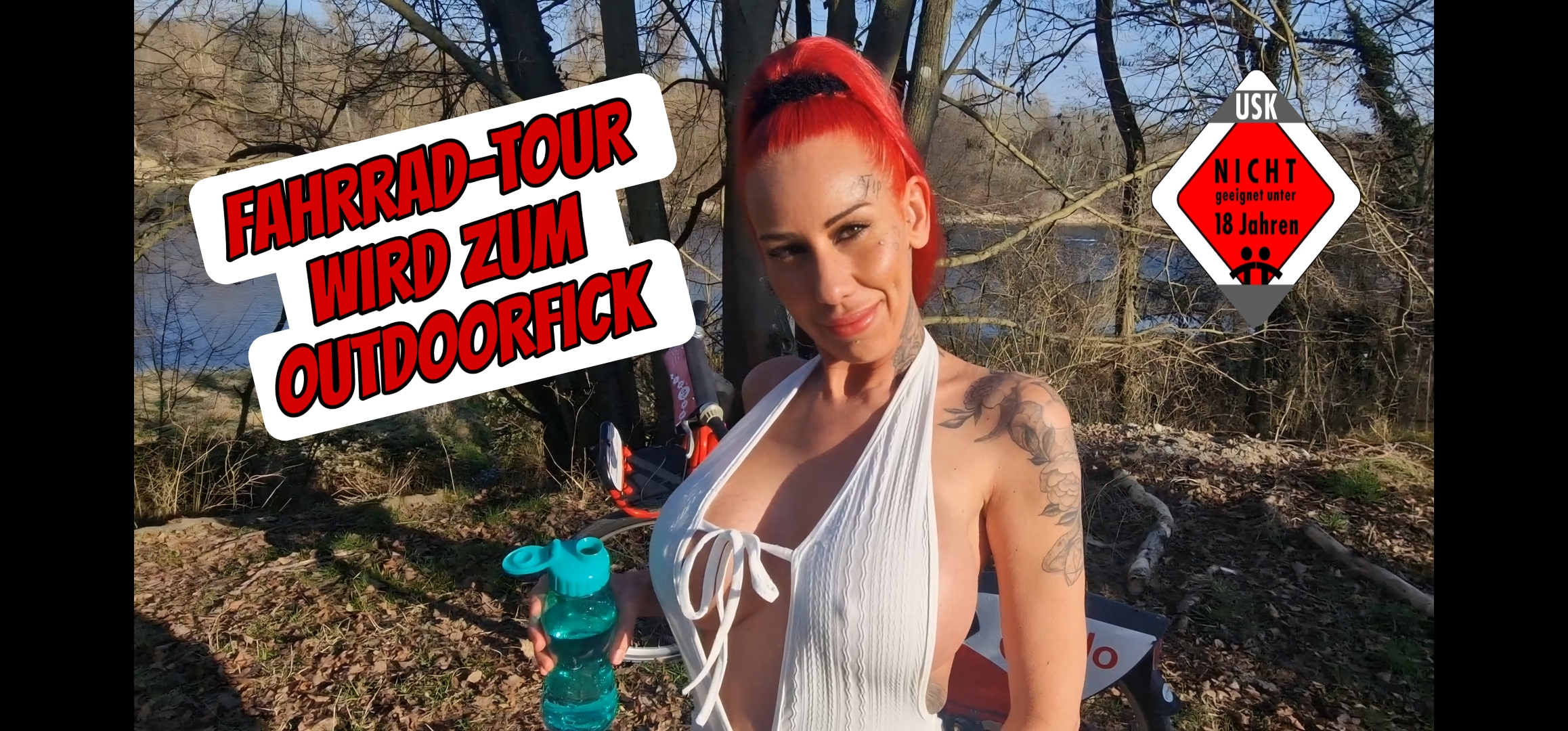 Ich bin ja schon lange kein Fahrrad mehr gefahren ... 

Vorallem noch nie mit meiner gepiercten Pussy,

ich wusste ja garnicht das es so krass an dem Sattel reibt ^^

Das hat mich ganz geil gemacht.

Schnell rechts angehalten und einfach mal einen Outdoorfick gestartet, das Wetter passt ja voll dazu.

Also lets fuck 

#pussy #blasen  #Ficken