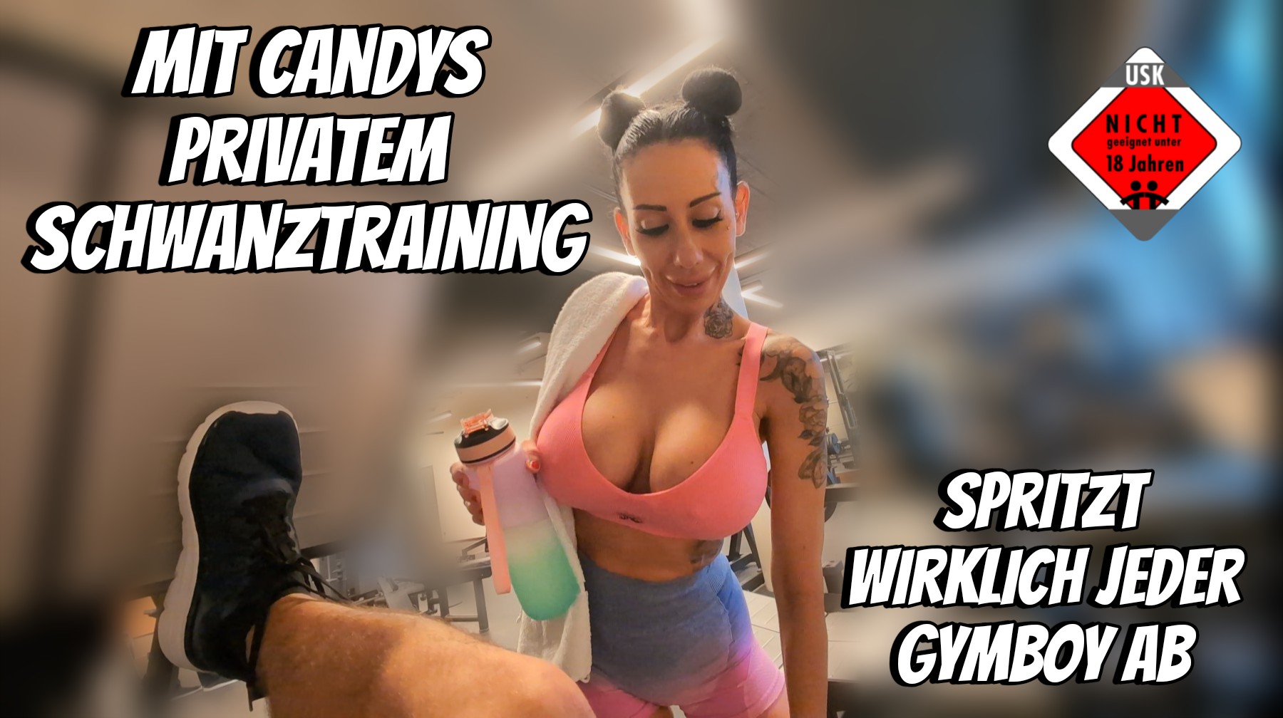 Ich hab ihn im Gym schon die ganze Zeit beobachtet, dieser Typ mit den Hanteln, völlig konzentriert, der Schweiß lief ihm über den Körper… da wusste ich: den will ich mir schnappen Nach dem Training hab ich ihn einfach angesprochen, ein kleines Kompliment, ein freches Lächeln… und schon stand er wenig später bei mir vor der Tür. Ich hatte mir natürlich etwas Besonderes angezogen und sein Blick, als er mich sah, war unbezahlbar Aus dem normalen Workout wurde schnell ein ganz anderes Training… intensiver, heißer, viel körperlicher.... jetzt er musste erstmal etwas Tittenheben ! dabei spürte ich wie sein harter Schwanz aufpumpte.... diesen muskel hatte er wohl heute noch nicht trainiert, perfekt für das candy spezial workout .... Traust du dich, mit mir zu trainieren, ganz ohne Hanteln? schreib es in die kommis ;) und sternchen nicht vergessen support candy ! #dessous #Tittenfick #geil