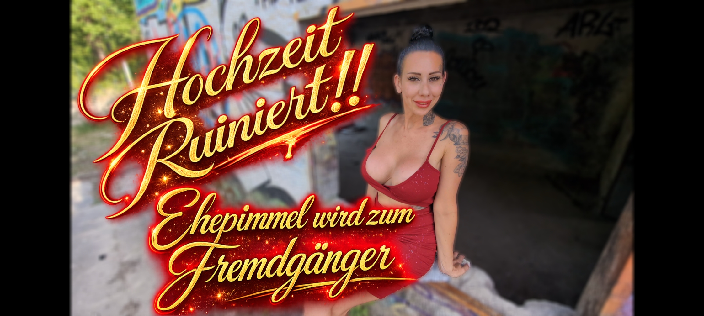 Hochzeit Ruiniert!! Ehepimmel wird zum Fremdgänger Ich habe ganz zufällig erfahren, dass mein Ex morgen heiraten will Und da war für mich sofort klar: So einfach kommt er mir dieses Mal nicht davon Also habe ich ihn angeschrieben und mich mit ihm getroffen. Schließlich wollte ich wissen, ob ausgerechnet ER plötzlich zum treuen Musterfreund geworden ist. Und ganz ehrlich? Daran habe ich keine Sekunde geglaubt Früher konnte er mir schließlich schon kaum widerstehen. Und als er mich dann wieder vor sich stehen sah, habe ich sofort gemerkt, dass sich daran nicht viel geändert hat Er hat zwar versucht, cool zu bleiben und so zu tun, als hätte er alles im Griff. Aber je länger wir uns gegenüberstanden, desto nervöser wurde er. Die Blicke wurden länger, die Ausreden schlechter und seine ganze Fassade bekam plötzlich Risse Seine Verlobte mag ihn vielleicht im Griff haben… aber ich wusste genau wie ich seinen Schwanz bekomme!! Die Frage war also nicht mehr, ob er standhaft bleibt… sondern ob er der Versuchung wirklich widersteh