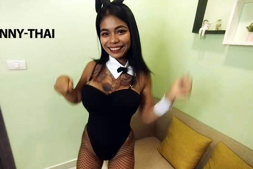 Jenny-Thai - Solo Dildo Show - Black Nylons Bunny von Jenny-Thai pic1