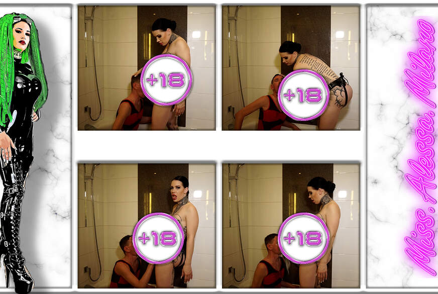 S***yboy b**sen mit Fake S****a im Badezimmer von MissAlessaMilano