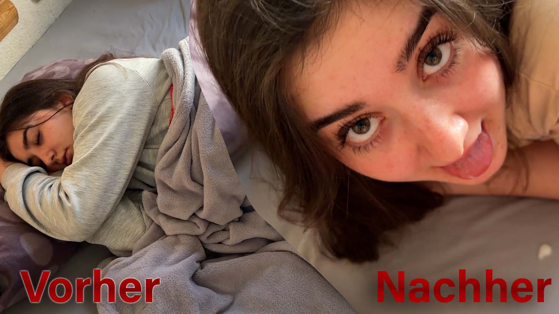 Fieberfrei durch Sperma schlucken?! Er fickt mich gesund! Ich Liege krank auf dem Bett da kommt er an und nervt mich wieder. Ich will doch einfach nur wieder gesund werden. Dann meint er er hätte was gegen meine Halsschmerzen. Na gut ist nicht das erste mal das ich gehört habe Blowjobs helfen gegen Halsschmerzen also lutsche ich ihn geil. Dann fingert er noch meine pussy richtig geil nass. Danach lege ich mich in Missionar hin und lasse mich durchficken. Bin selber so geil und drehe mich für den doggy fick um. Dann am ende wichst du mir noch deine ganze „Medizin“ in den Mund!