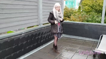 Vier mal g*****t ! Sogar in meine Nylons !!