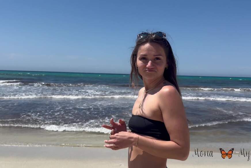 MonaMystery: Vom Beachgirl zu S*********e! Urlaubsflirt s*****t einfach rein!