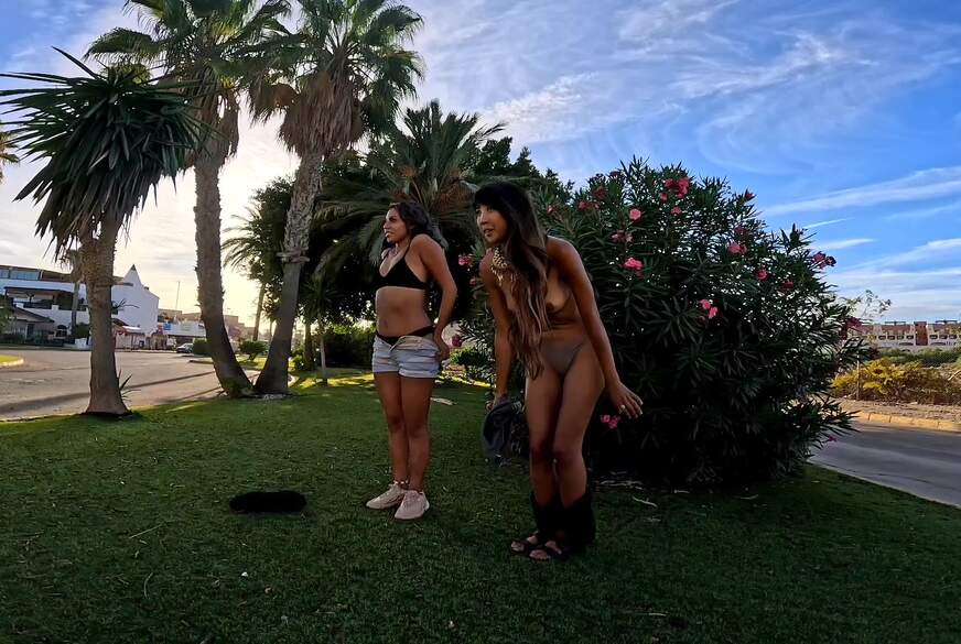 NaughtyPocahontas: Beautiful slim Latinas in public naked, masturbation, s****ting
