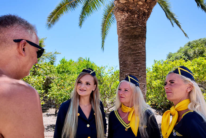 Lina-Mila: LEBENDE BORDTOILETTEN?! STEWARDESS MMFFF GRUPPENp****n MIT DIRTY TINA UND ROSELLA EX