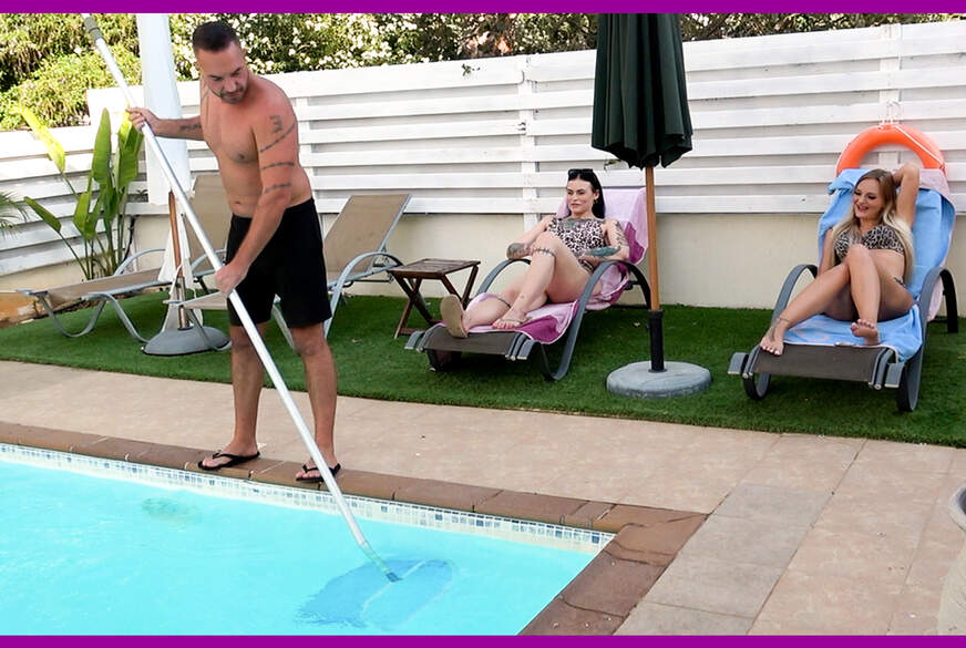 Lina-Mila: POOLBOY VERFÜHRT?! S**********e FÜR FRECHE DRe**r S*******n!