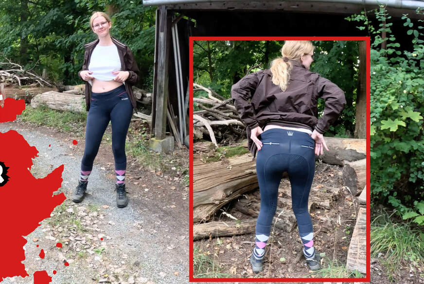 Bikergirl-97: Dreißter Public P**s mitten auf dem Reiterhof.