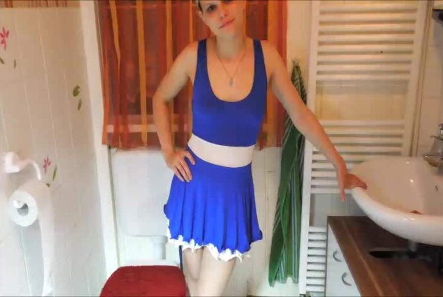 blaues minikleid p****n und baden von Dirty-Sindy pic1