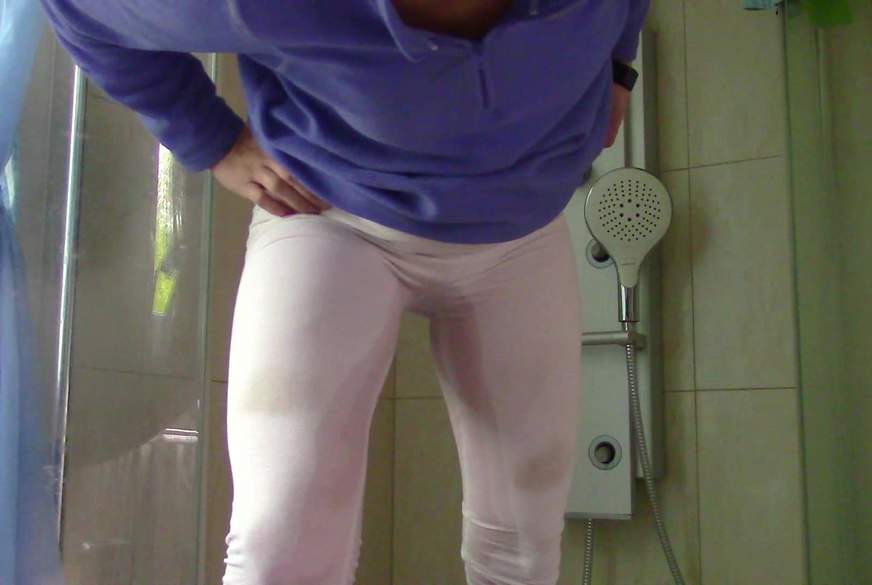 S-TE-FAN-I: Durch die weiße Liggings g*****t