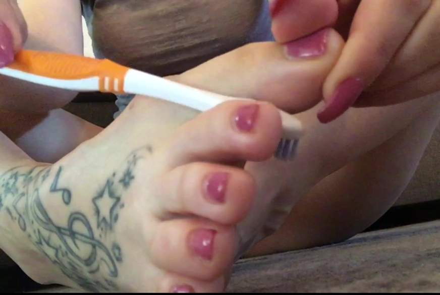 Zahnbürste mit Fussduft von LadyStefanie pic3