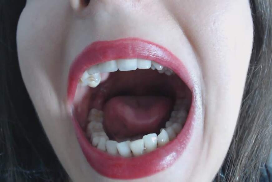 close-up of mouth and teeth von FetishGoddess pic4