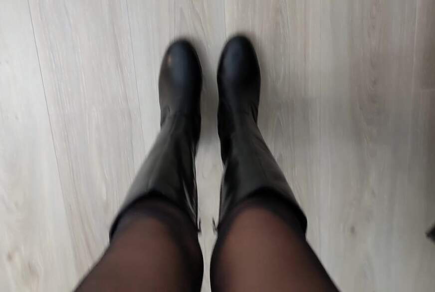 FetishGoddess: Verehre meine Caprice-Lederstiefel