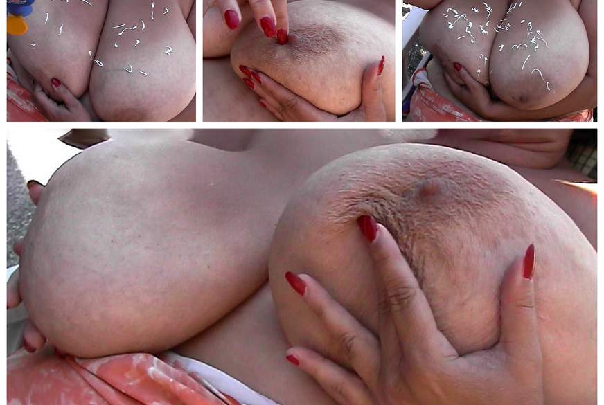 Traumbusen: Riesenbusen eincremen