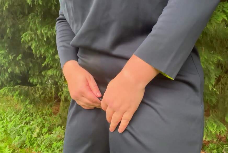 Roxy82: Sauerei!!! Roxy Kann Es Nicht Mehr Halten Und Nässt Sich Kleid Und Slip Outdoor Ein!!!