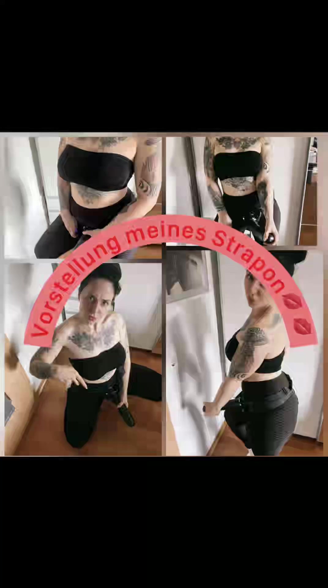 Vorstellung meines Strapon Kleine Vorstellung und Öl Massage meines strapon
