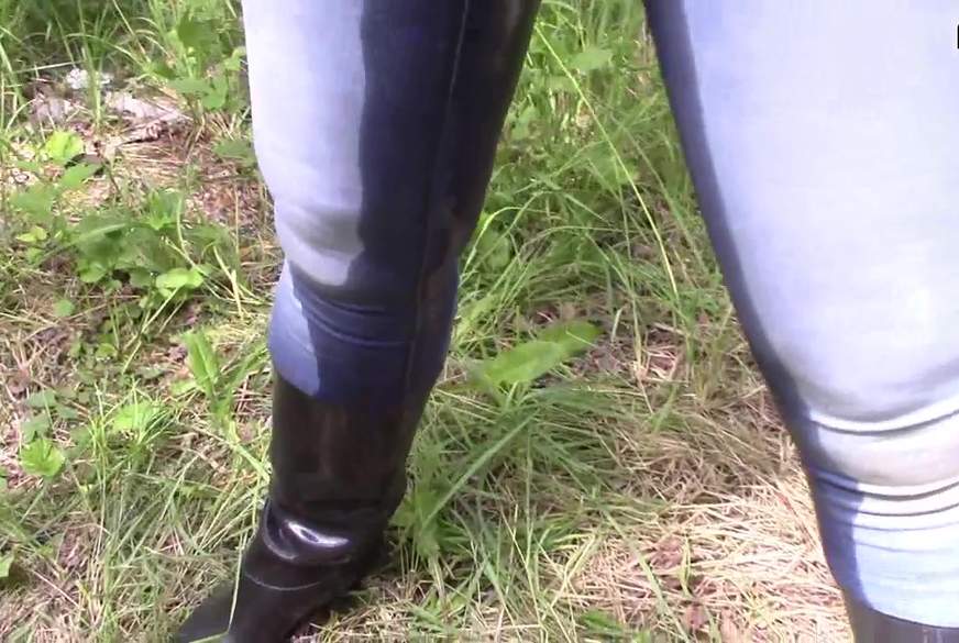 P**sing in jeans: tied, s**k and noose around his neck von bondageangel