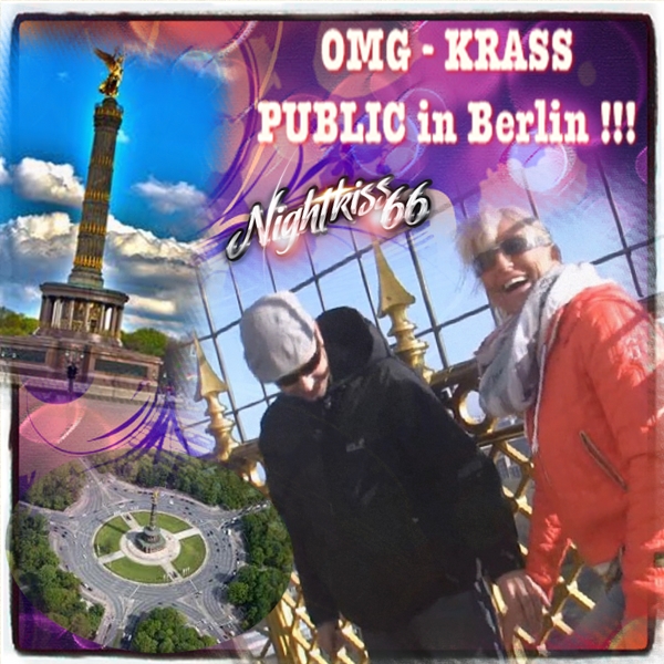 Public in Berlin gefickt! Wer kennt sie nicht ...die Straße des 17. J...?! Also hin und als erstes auf die Siegess.... ! ...die gut besucht war ! Weiter ging es unten !!! Im Park, wo mir die Leute total egal waren... und ich Sperma sehen will !!! Ich brauchte mal wieder den Kick in der Öffentlichkeit ... wer traut sich noch so geil PUBLIC zu ficken? ... Melde dich !!!